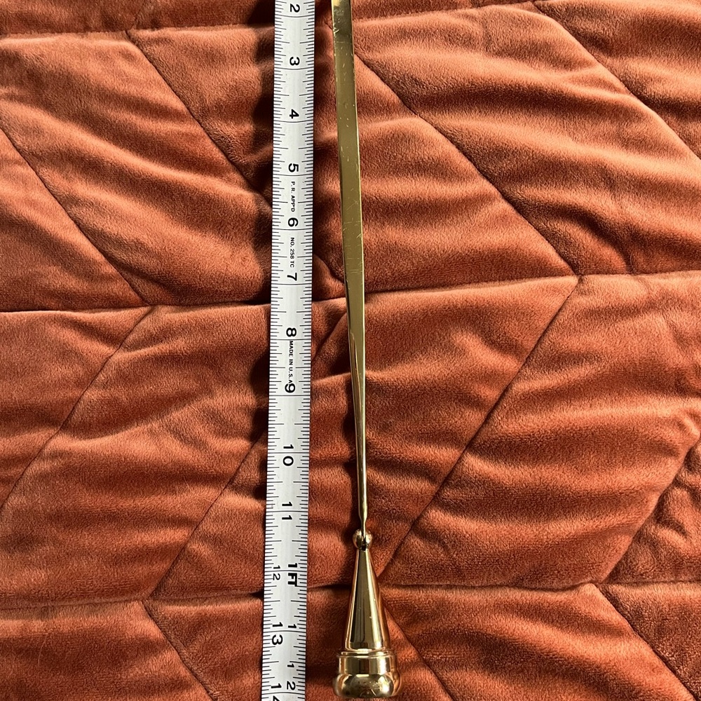 Elegant Brass Candle Snuffer
